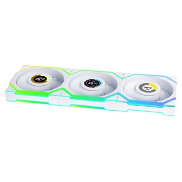 Комплект вентиляторов для корпуса Lian Li UNI FAN SL WIRELESS LCD 120 ARGB White 12SLLCD1W3W (G99.12SLLCD1W3W.R0)