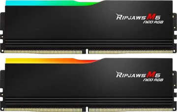 Оперативная память 32 Gb 6000 MHz G.Skill RIPJAWS M5 NEO RGB Black (F5-6000J3038F16GX2-RM5NRK)