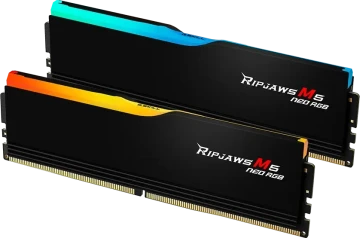 Оперативная память 32 Gb 6000 MHz G.Skill RIPJAWS M5 NEO RGB Black (F5-6000J3038F16GX2-RM5NRK)