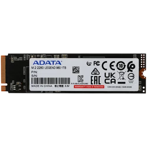 Твердотельный накопитель ADATA XPG 1000 Gb LEGEND 960 (ALEG-960-1TCS)