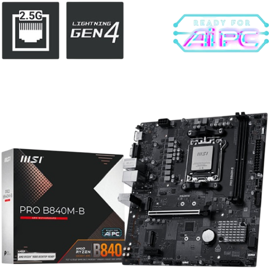 Материнская плата MSI PRO B840M-B