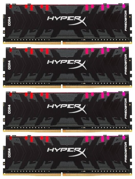 Оперативная память 32 Gb 3000 MHz Kingston HYPERX PREDATOR RGB (HX430C15PB3AK4/32)