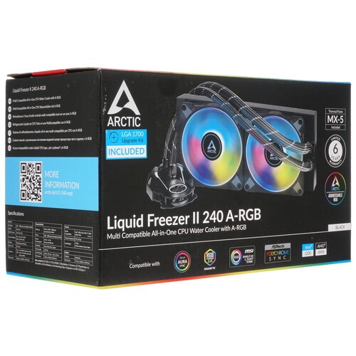Система жидкостного охлаждения для процессора Arctic Liquid Freezer II-240 ARGB Black ACFRE00093A