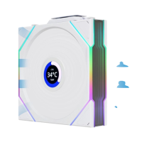 Вентилятор для корпуса Lian Li UNI FAN TL WIRELESS LCD 120 12TLLCD1W1W ARGB White (G99.12TLLCD1W1W.R0)