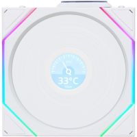 Вентилятор для корпуса Lian Li UNI FAN TL WIRELESS LCD 120 12TLLCD1W1W ARGB White (G99.12TLLCD1W1W.R0)