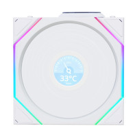Вентилятор для корпуса Lian Li UNI FAN TL WIRELESS LCD 120 12TLLCD1W1W ARGB White (G99.12TLLCD1W1W.R0)