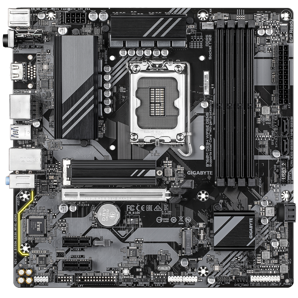 Материнская плата Gigabyte B760M DS3H WIFI6E GEN5