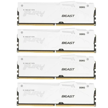 Оперативная память 64 Gb 6000 MHz Kingston FURY Beast RGB White (KF560C40BWAK4-64)