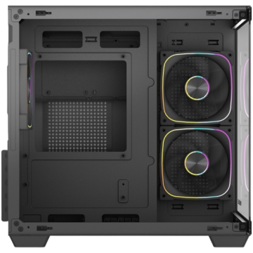 Компьютерный корпус Powercase Vision Micro M5CB TG ARGB Black (CVMM5CHB-A3)