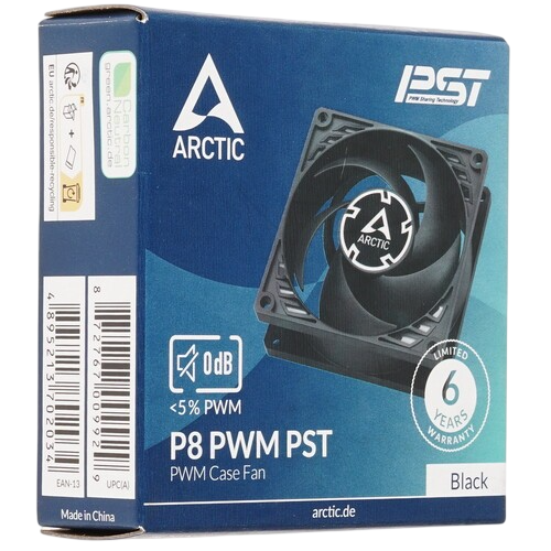 Вентилятор для корпуса Arctic Cooling ARCTIC P8 PWM PST Black/Black ACFAN00150A
