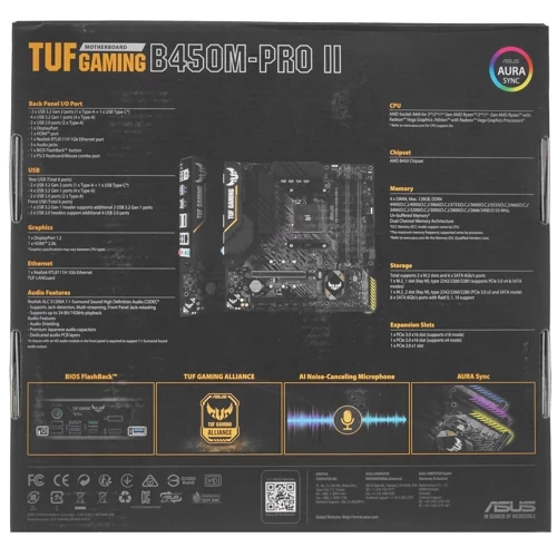 Материнская плата ASUS TUF GAMING B450M-PRO II