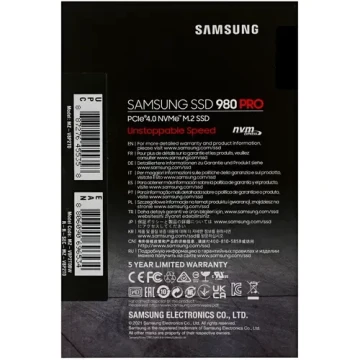 Твердотельный накопитель Samsung 2000 Gb 980 PRO MZ-V8P2T0B/AM