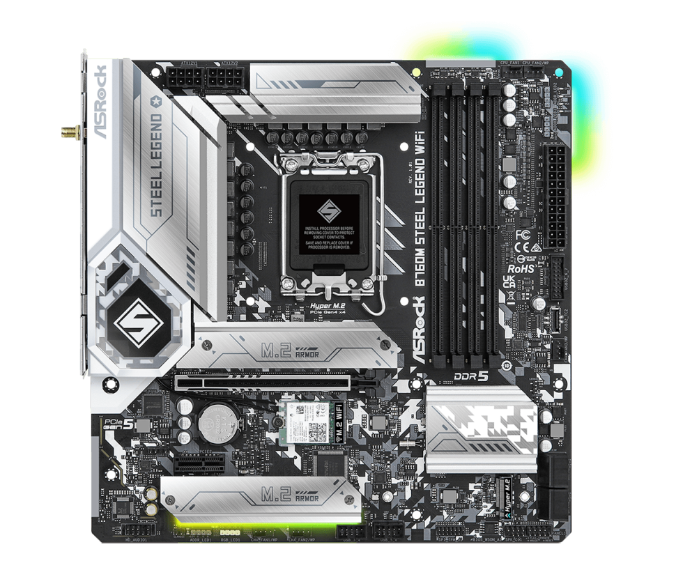 Материнская плата ASRock B760M STEEL LEGEND WIFI (PCIe Gen5)