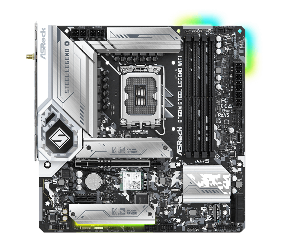 Материнская плата ASRock B760M STEEL LEGEND WIFI (PCIe Gen5)