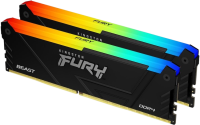 Оперативная память 32 Gb 3200 MHz Kingston FURY Beast RGB Black (KF432C16BB2AK2/32)