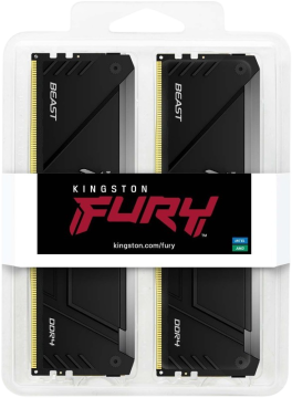 Оперативная память 32 Gb 3200 MHz Kingston FURY Beast RGB Black (KF432C16BB2AK2/32)