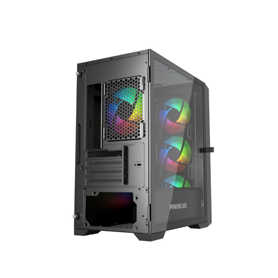 Компьютерный корпус Powercase MISTRAL Micro X4B TG Black (CMMXB-L4)
