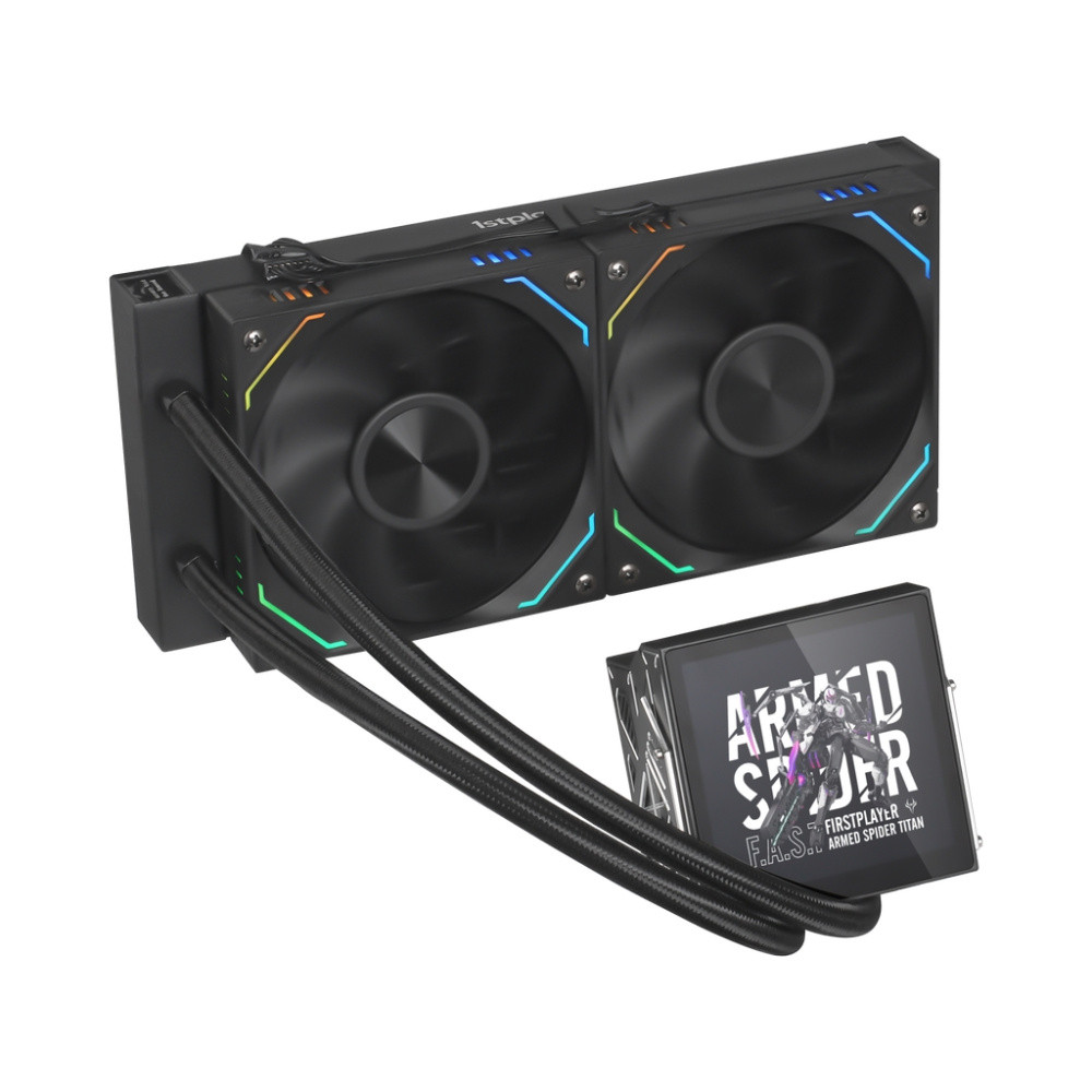 Система жидкостного охлаждения для процессора 1STPLAYER F.A.S.T. FT-240 ARGB LCD Black (FT-240-BK)