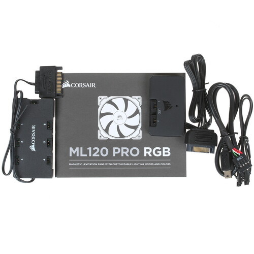 Комплект вентиляторов для корпуса Corsair ML120 (CO-9050076-WW) PRO RGB LED 3 Fan Pack
