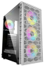 Компьютерный корпус Powercase Mistral MESH Z4С TG LED White (CMIZ4CW-L4)