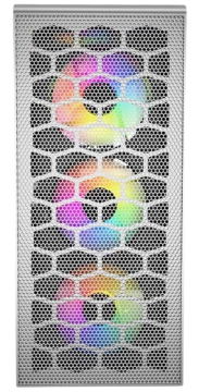 Компьютерный корпус Powercase Mistral MESH Z4С TG LED White (CMIZ4CW-L4)