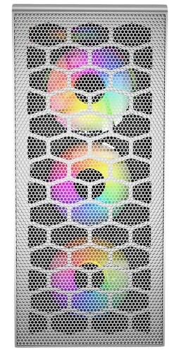 Компьютерный корпус Powercase Mistral MESH Z4С TG LED White (CMIZ4CW-L4)