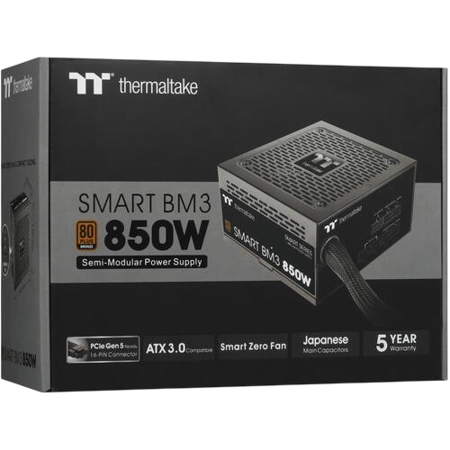 Блок питания Thermaltake 850W Smart BM3 0550 (PS-SPD-0850MNFABE-3) 16 Pin (PCIe 5.0 Connector Cable Details)