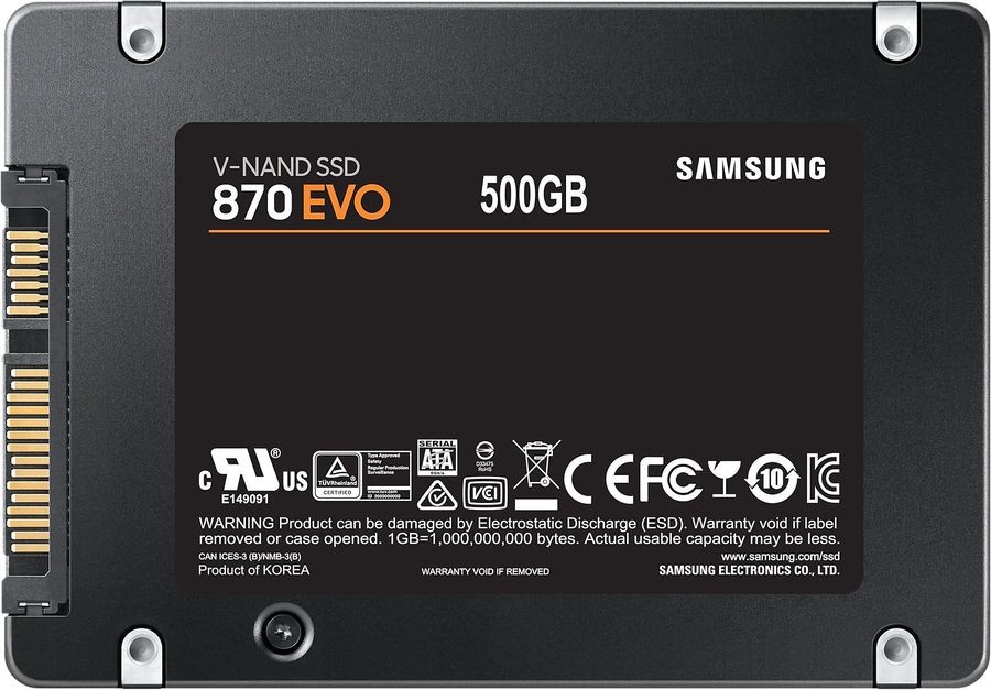 Твердотельный накопитель Samsung 500 Gb 870 EVO MZ-77E500B/EU