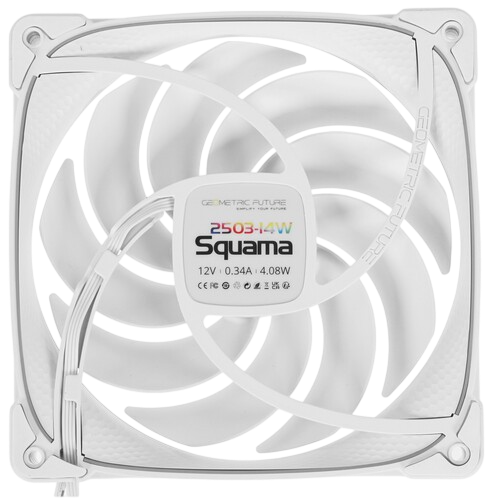 Вентилятор для корпуса Geometric Future Squama 2503W-14 Single Pack ARGB White (1F2503W114000)