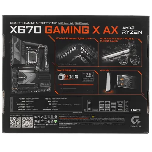 Материнская плата Gigabyte X670 GAMING X AX