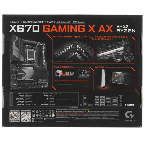 Материнская плата Gigabyte X670 GAMING X AX