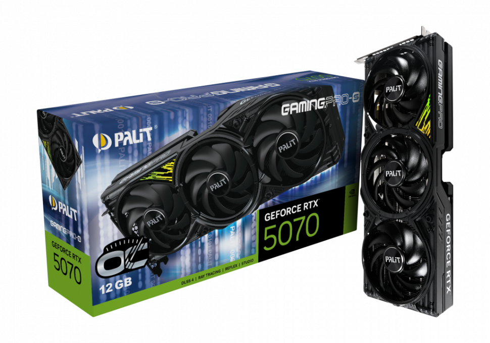 Видеокарта Palit (NE75070T19K9-GB2050U) GeForce RTX 5070 12GB GAMINGPRO-S OC