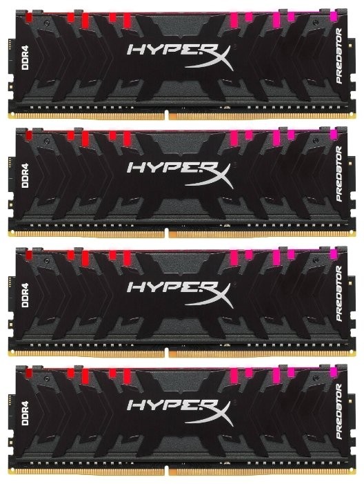 Оперативная память 32 Gb 3200 MHz Kingston HYPERX PREDATOR RGB (HX432C16PB3AK4/32)