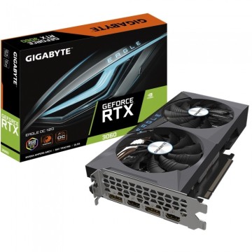 Видеокарта Gigabyte (GV-N3060EAGLE OC-12GD 2.0) GeForce RTX 3060 12GB EAGLE OC (rev. 2.0) LHR