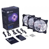 Комплект вентиляторов CoolerMaster MasterFan Pro 140 AP RGB MFY-P4DC-153PC-R1