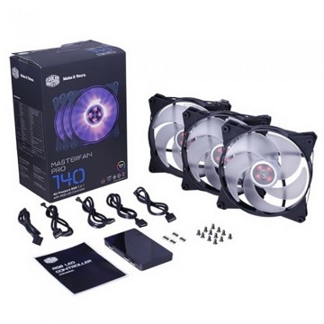 Комплект вентиляторов CoolerMaster MasterFan Pro 140 AP RGB MFY-P4DC-153PC-R1
