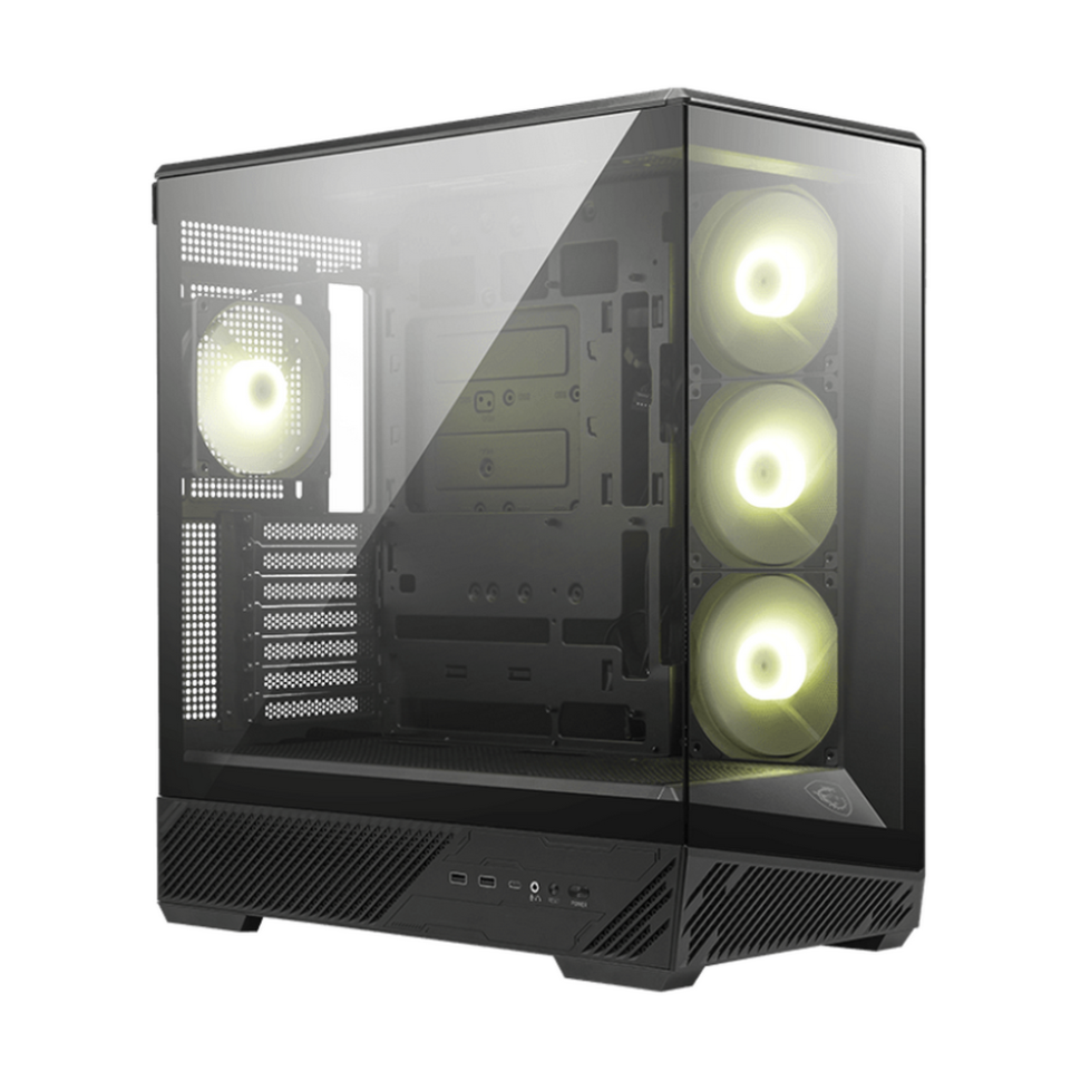 Компьютерный корпус MSI MAG PANO 130R PZ ARGB TG Reverse Blade Fan Black (306-7G32R21-HH9)