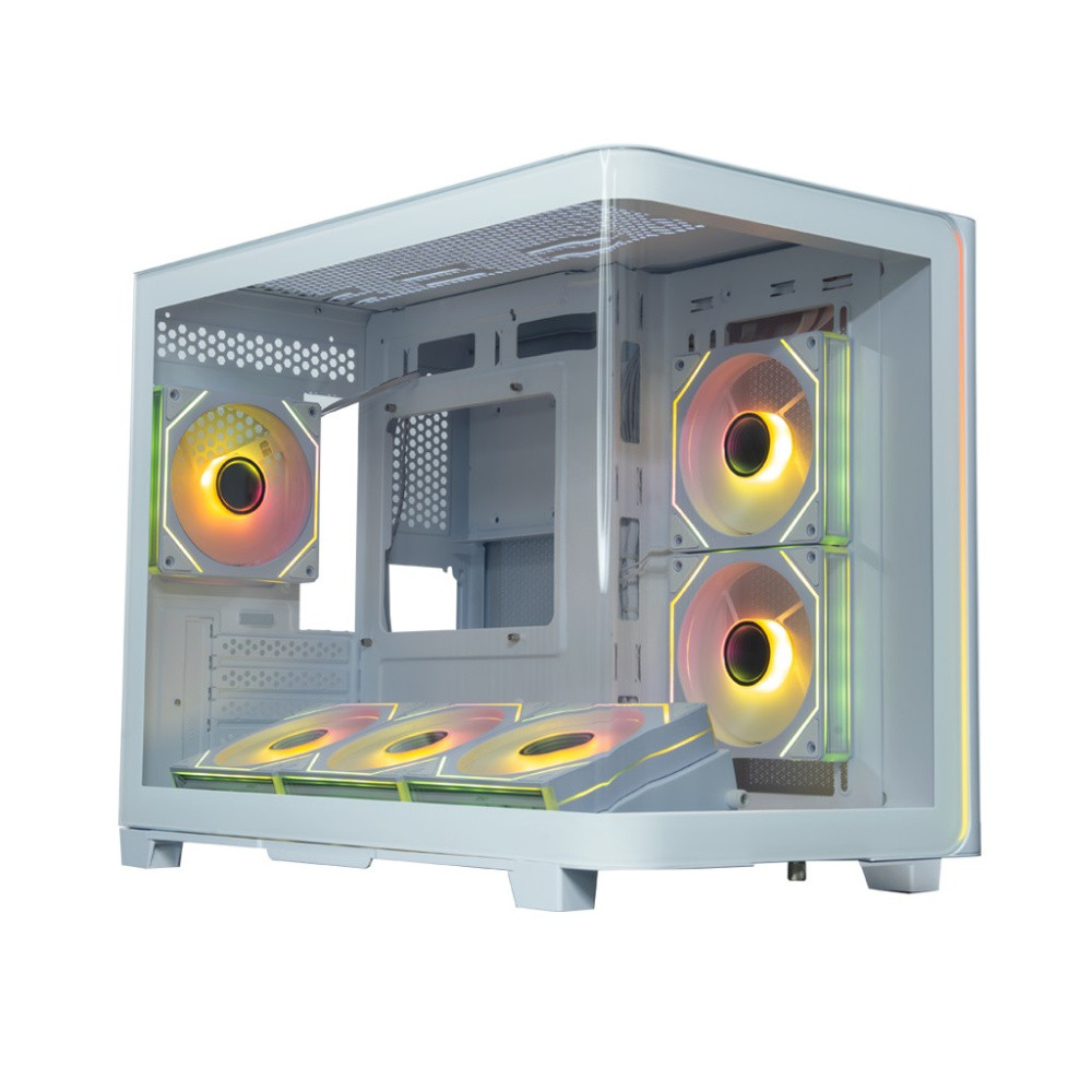 Компьютерный корпус XASTRA QR600M 6ARGB C10-UC LED Strip ARGB White (QR600M-6FM12A-C10-UC-L-WH)