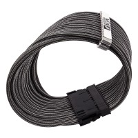 Комплект кабелей-удлинителей для БП 1STPLAYER GUN-001  premium nylon 350mm GUNMETAL Gray
