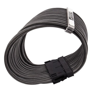 Комплект кабелей-удлинителей для БП 1STPLAYER GUN-001  premium nylon 350mm GUNMETAL Gray