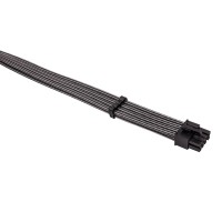 Комплект кабелей-удлинителей для БП 1STPLAYER GUN-001  premium nylon 350mm GUNMETAL Gray