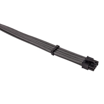 Комплект кабелей-удлинителей для БП 1STPLAYER GUN-001  premium nylon 350mm GUNMETAL Gray