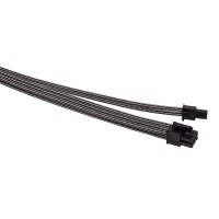 Комплект кабелей-удлинителей для БП 1STPLAYER GUN-001  premium nylon 350mm GUNMETAL Gray