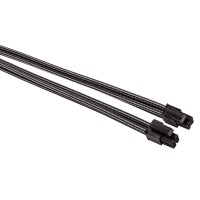Комплект кабелей-удлинителей для БП 1STPLAYER GUN-001  premium nylon 350mm GUNMETAL Gray