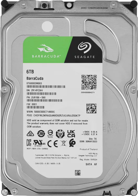 Жесткий диск Seagate 6000 Gb BARRACUDA (ST6000DM003)