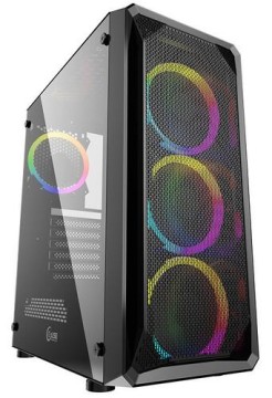 Компьютерный корпус Powercase MISTRAL Z4 MESH RGB (CMIZB-R4)
