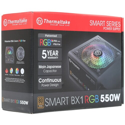 Блок питания Thermaltake 550W Smart BX1 RGB PS-SPR-0550NHSABE-1