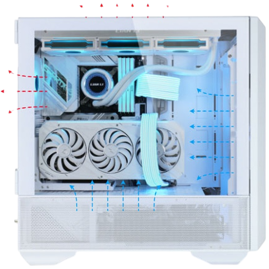 Компьютерный корпус Lian Li LANCOOL III TG RGB White (G99.LAN3RW.10R)