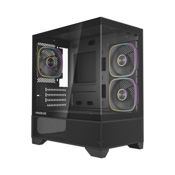 Компьютерный корпус Powercase Vision Micro M4B TG ARGB Black (CVMM4B-A3)
