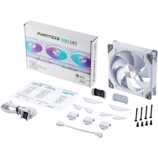 Вентилятор для корпуса PHANTEKS D30 DRGB White (PH-F140D30)
